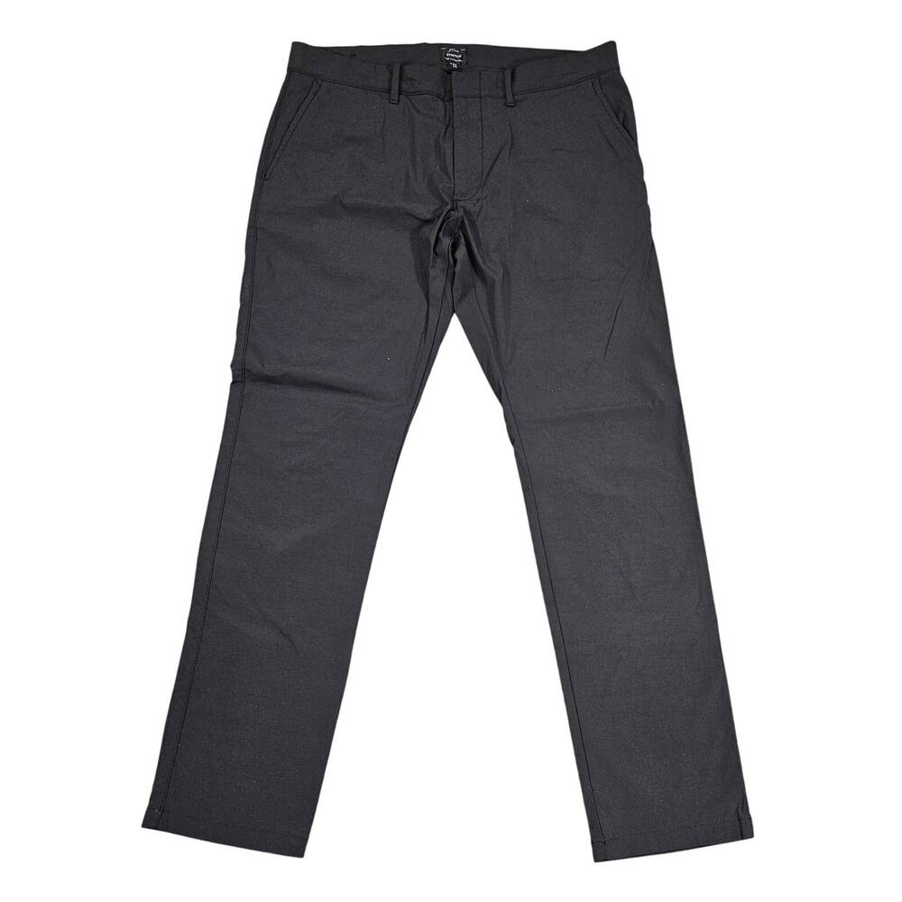 J.CREW 484 SLIM MEN’S PANTS W32 L30 - BLACK - STRETCH STRAIGHT LEG - 10" RISE